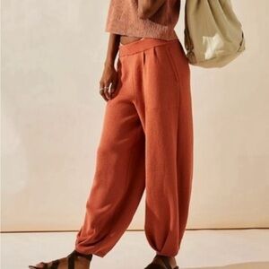 Women's Free People FP Beach Freya Pants In Orange Size Medium